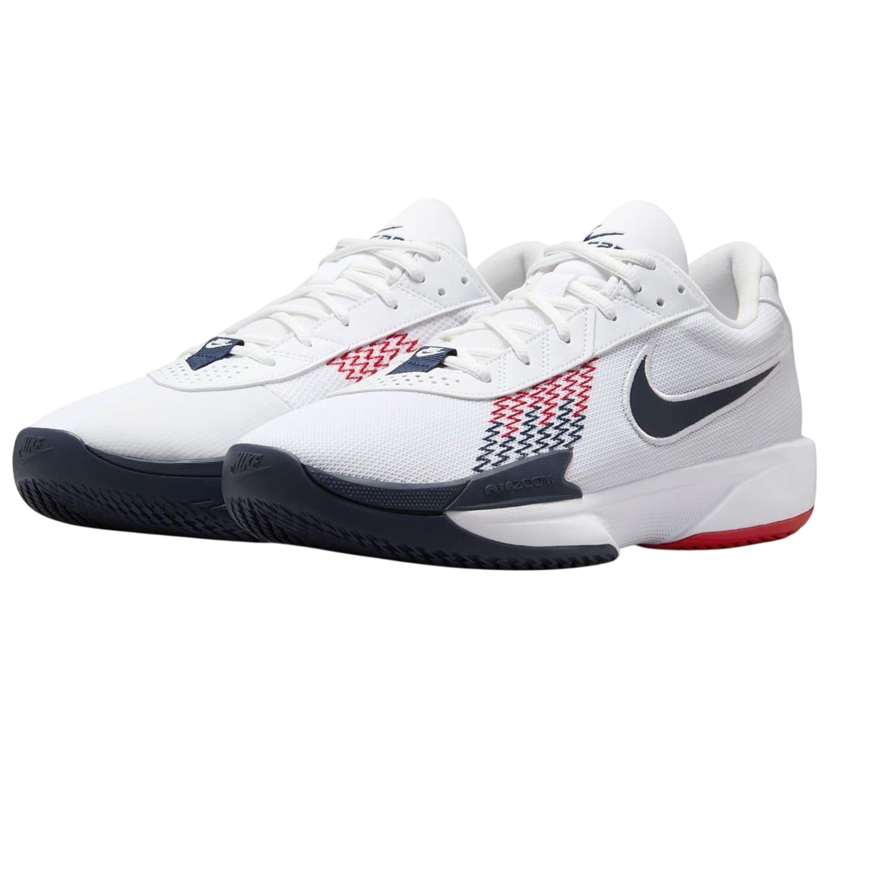 White-Navy-Red - Lifestyle - Nike Mens Zoom GT Cut Low Trainers