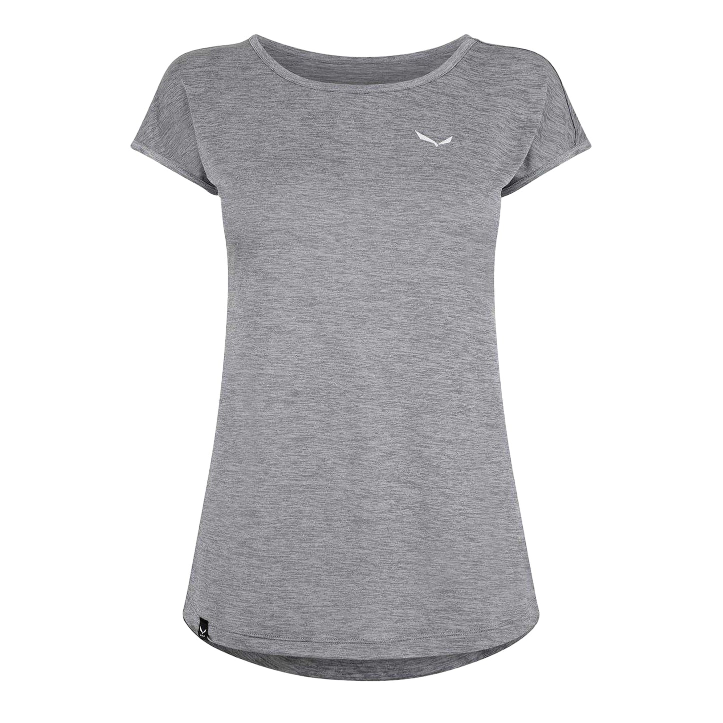 Grey Melange Marl - Front - Salewa Womens-Ladies Puez Crew Neck Regular T-Shirt