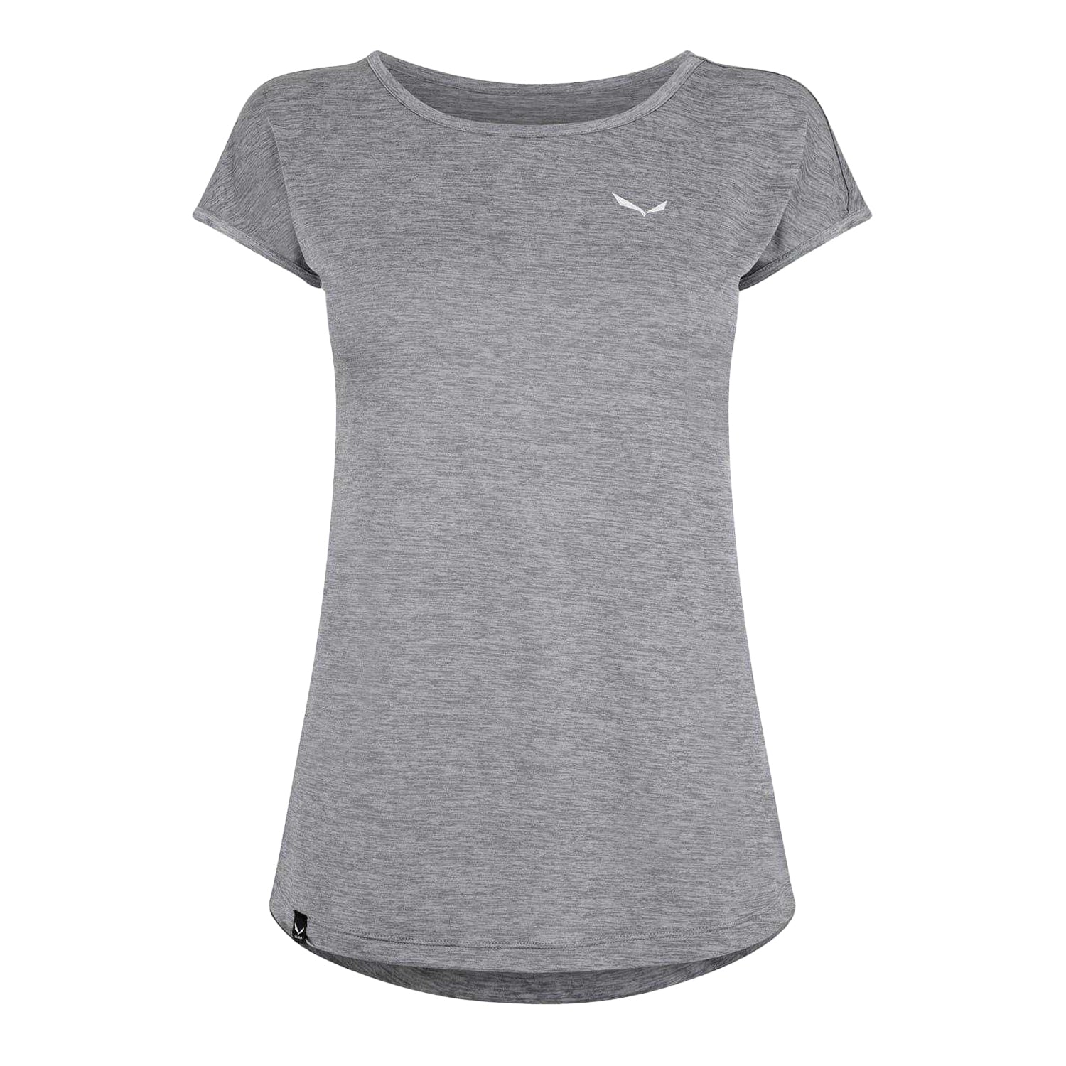 Grey Melange Marl - Front - Salewa Womens-Ladies Puez Crew Neck Regular T-Shirt