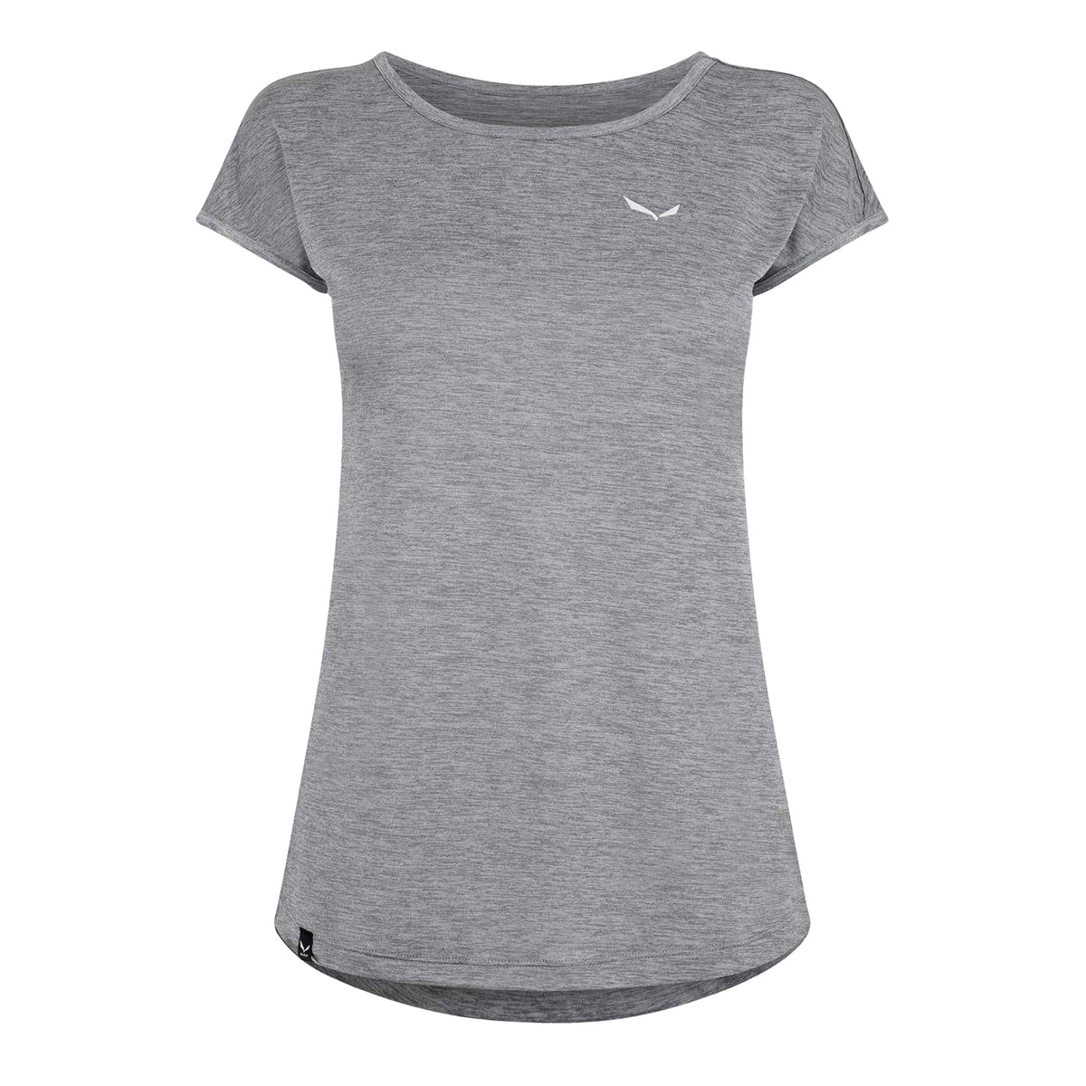 Grey Melange Marl - Front - Salewa Womens-Ladies Puez Crew Neck Regular T-Shirt