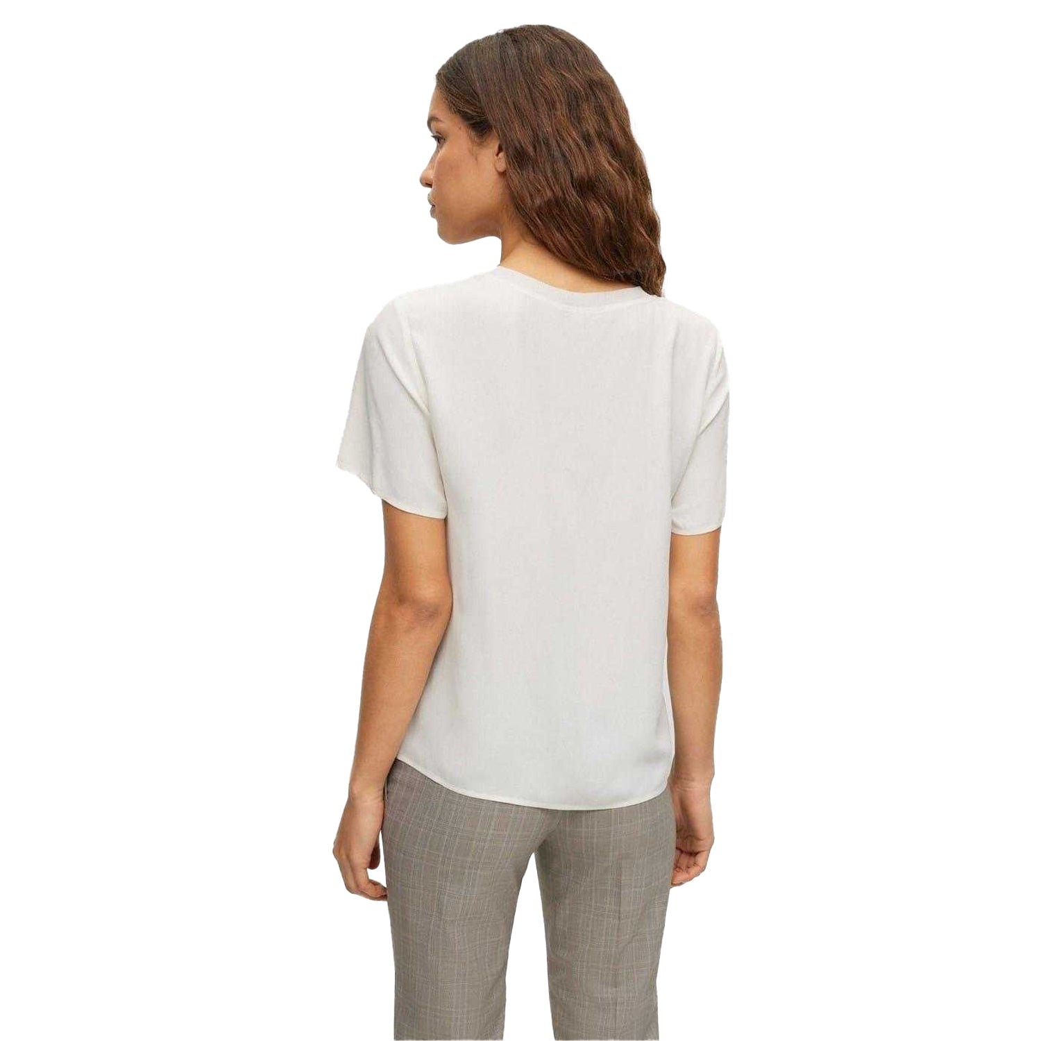 White - Back - Boss Womens-Ladies Ilyeana T-Shirt