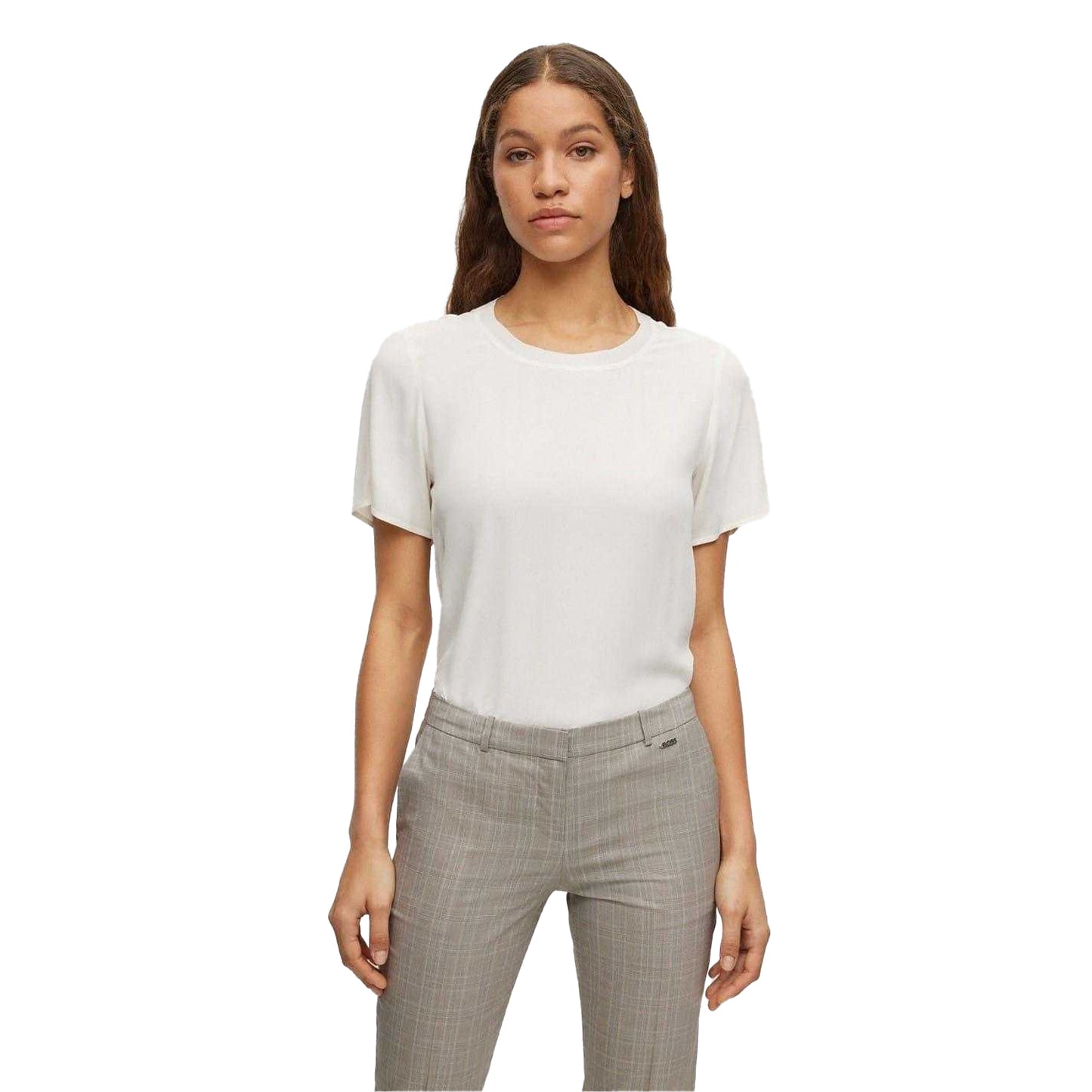 White - Lifestyle - Boss Womens-Ladies Ilyeana T-Shirt