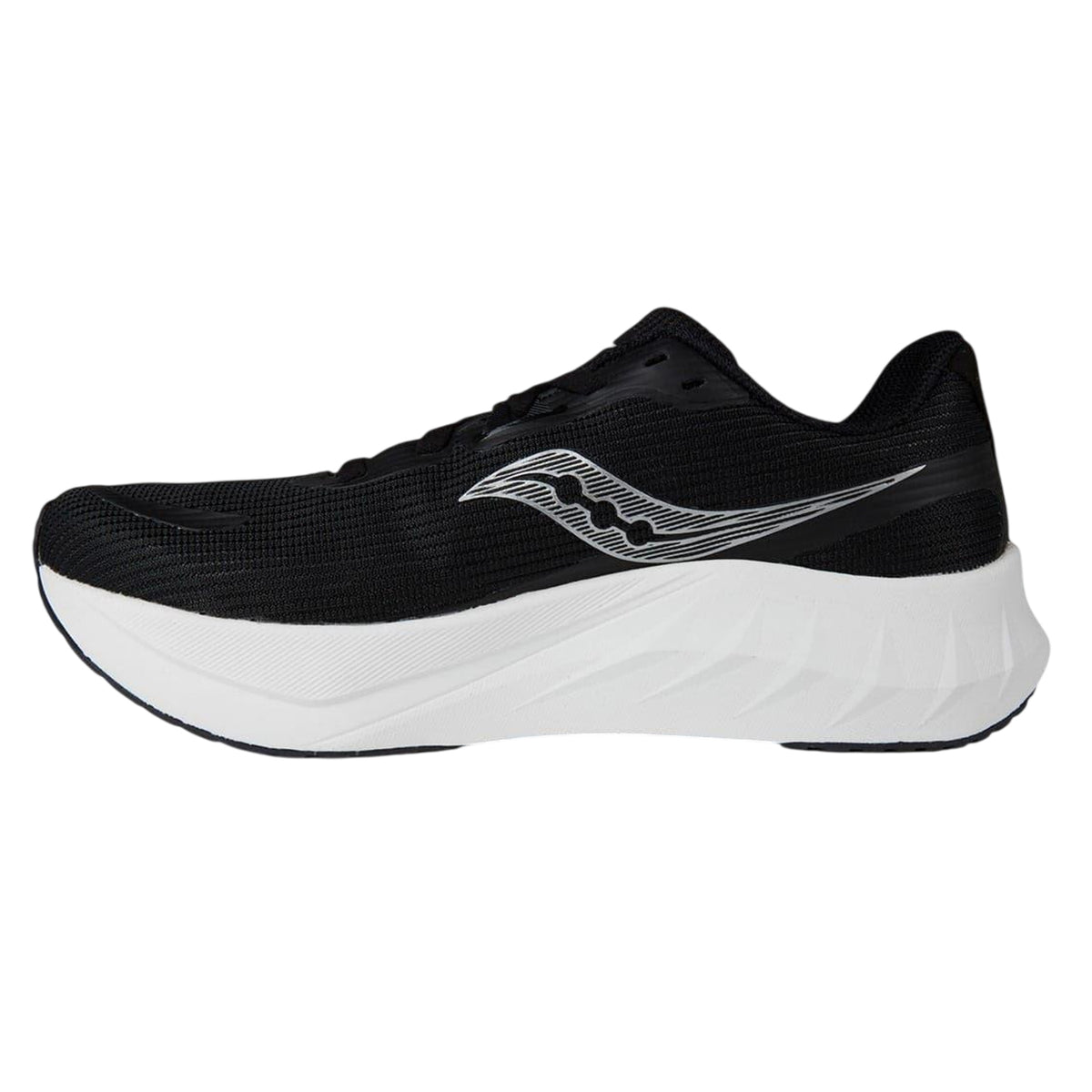 Black-White - Side - Saucony Mens Tide 2 Trainers