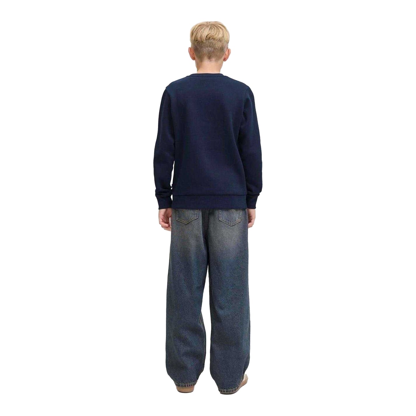 Sky Captain - Back - Jack And Jones Childrens-Kids Logo Crew Neck Sweatshirt