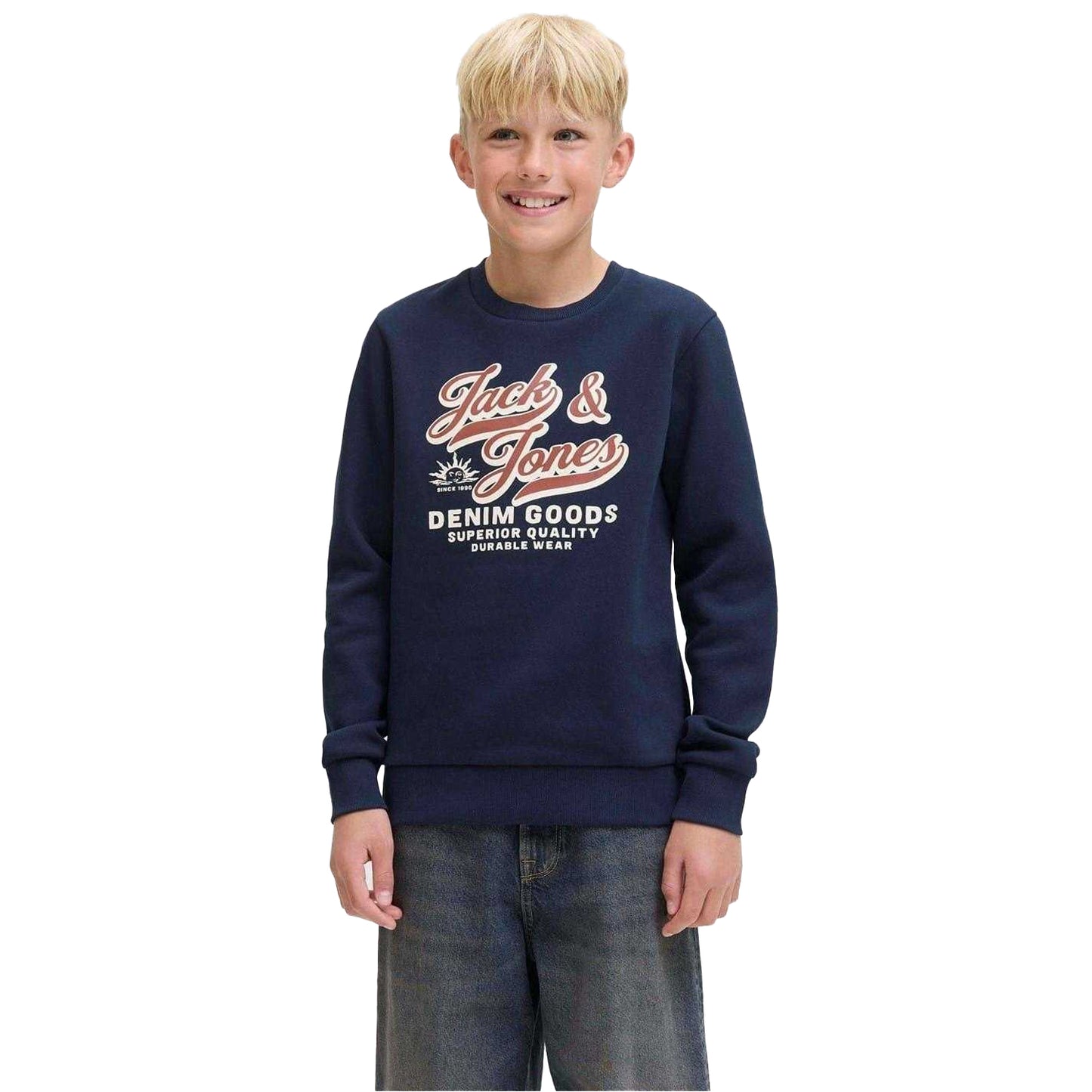 Sky Captain - Lifestyle - Jack And Jones Childrens-Kids Logo Crew Neck Sweatshirt