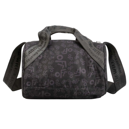 Black - Front - Off White All-Over Print Nylon Crossbody Bag