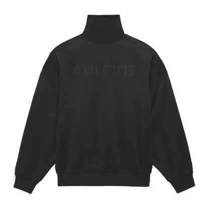 Black - Front - Adidas Womens-Ladies Tricot Mock Neck Sweatshirt