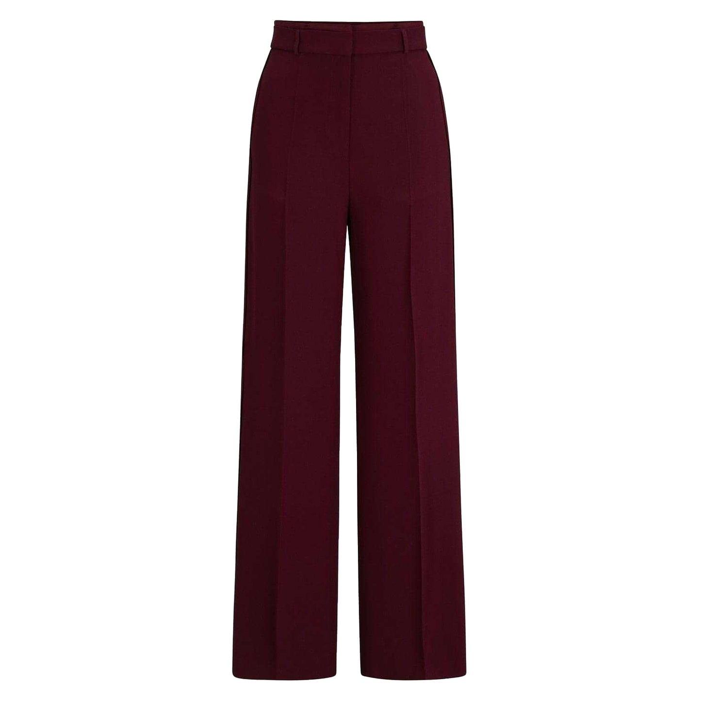 Red - Front - Boss Womens-Ladies Plain Tailored Trousers