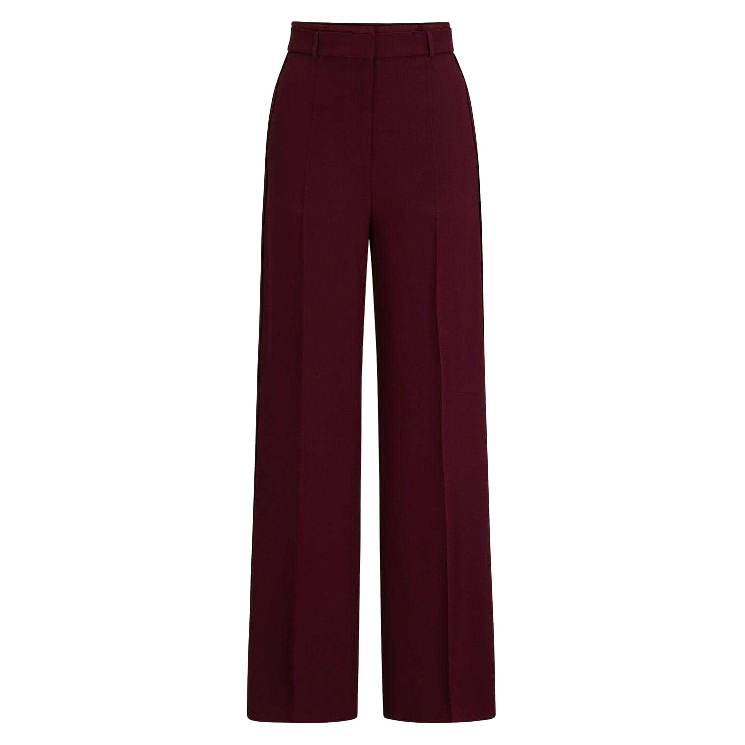 Red - Front - Boss Womens-Ladies Plain Tailored Trousers
