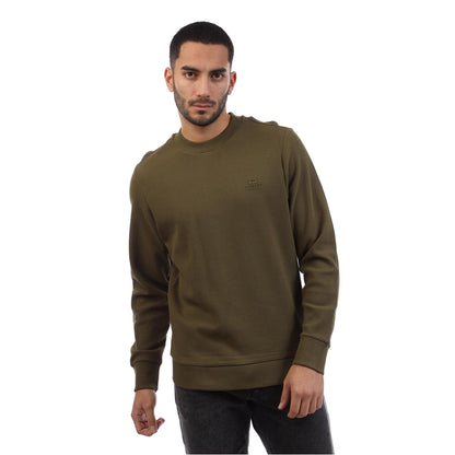 Brown - Side - Diesel Mens Ribbed Sweatshirt