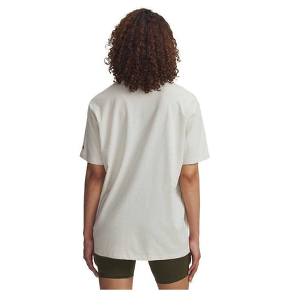 White - Back - Under Armour Womens-Ladies Campus UA Rival Wordmark Relaxed Fit T-Shirt