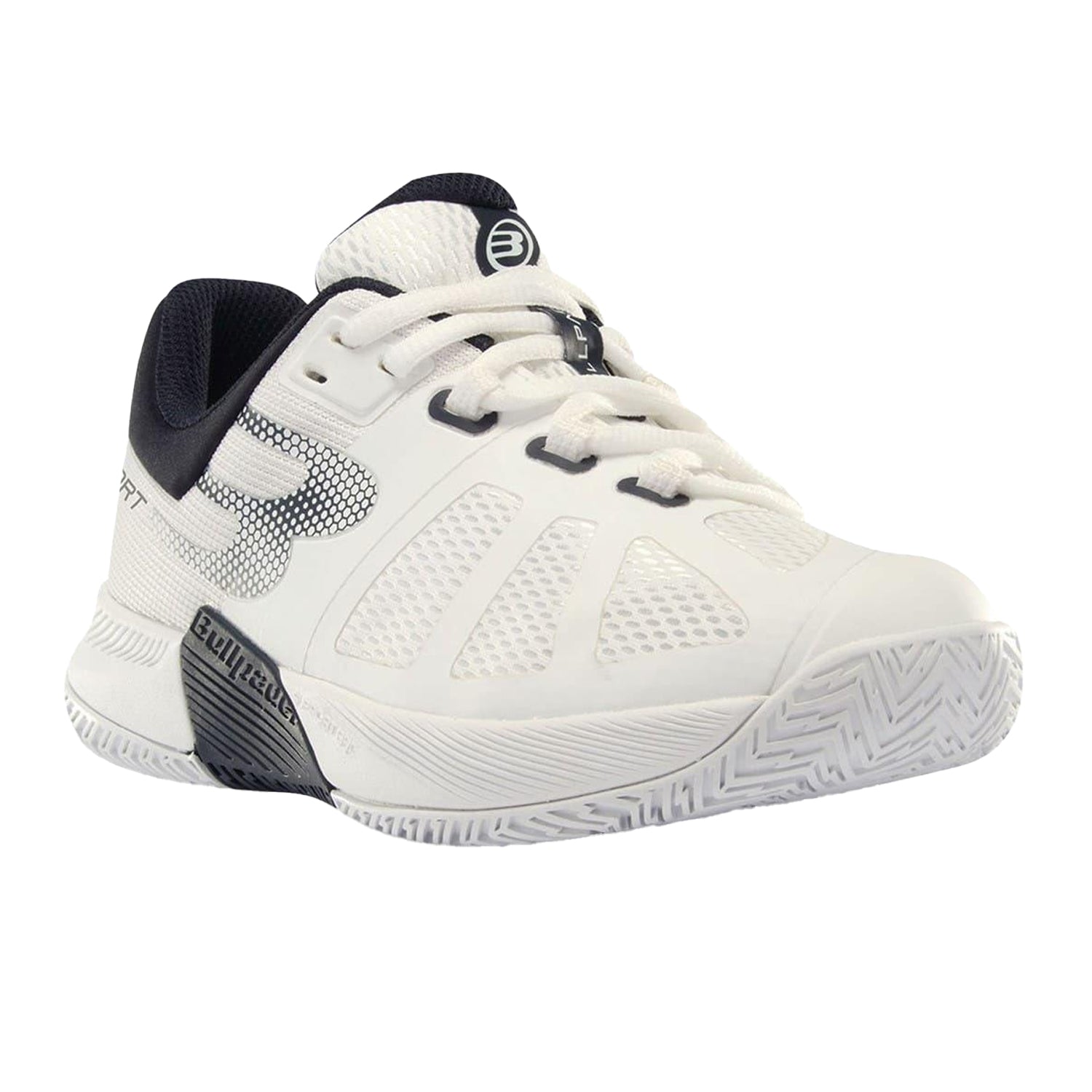 White - Side - Bullpadel Womens-Ladies Padel Shoes