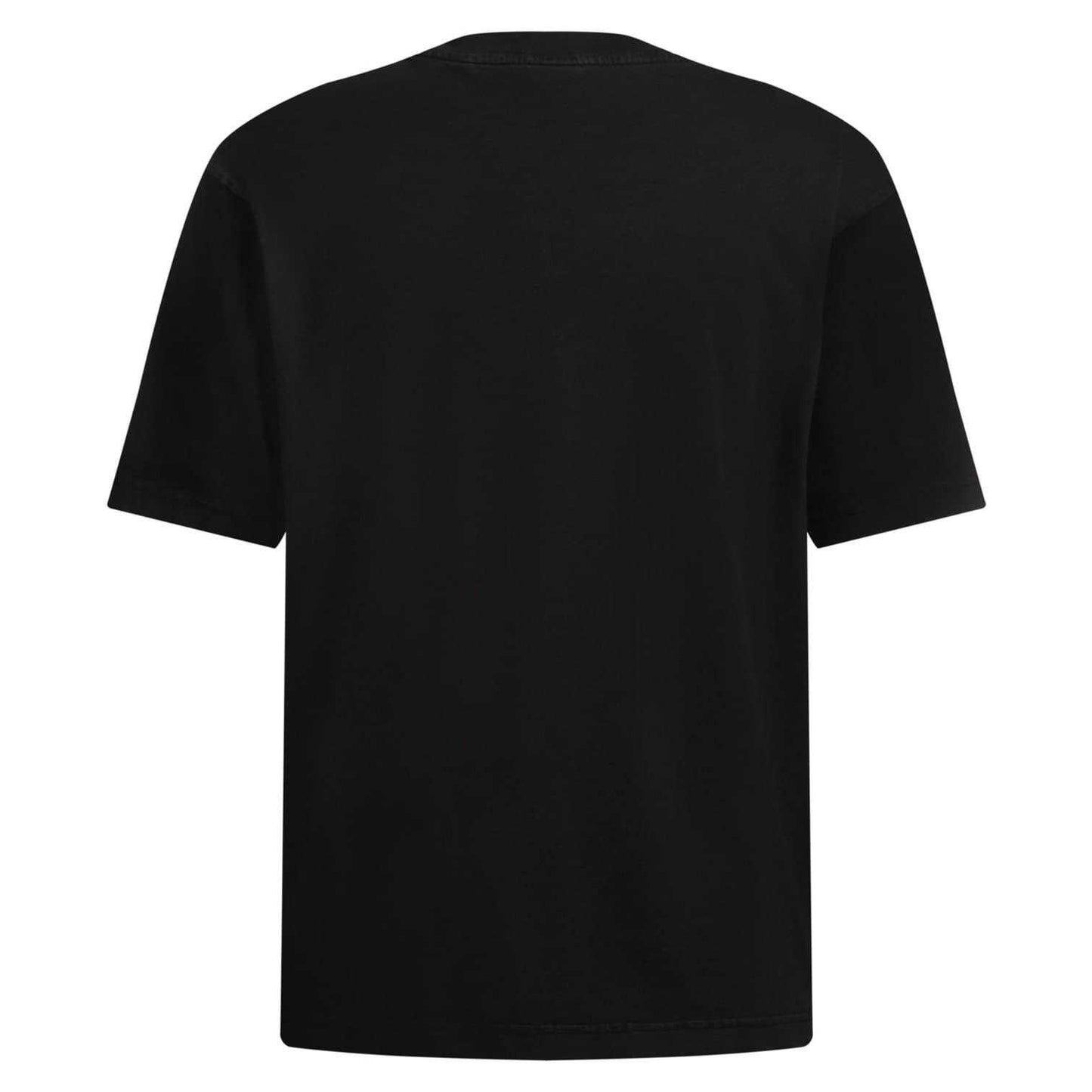 Black - Back - Boss Mens Cotton Crew Neck Oversized T-Shirt