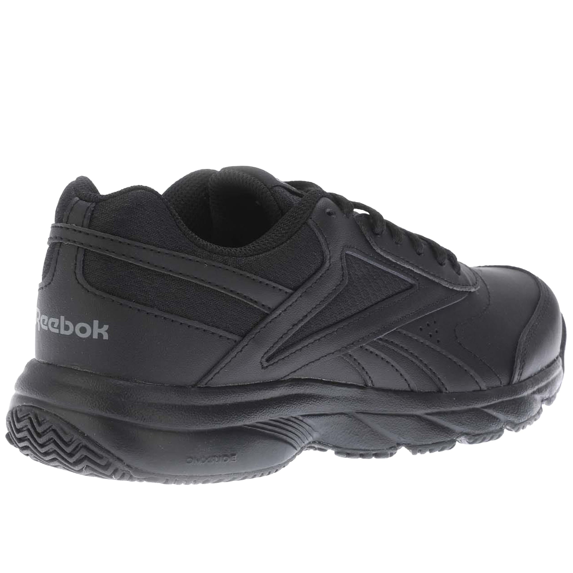 Black - Lifestyle - Reebok Womens-Ladies Work N Cushion 4.0 Leather Walking Trainers