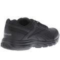 Black - Lifestyle - Reebok Womens-Ladies Work N Cushion 4.0 Leather Walking Trainers