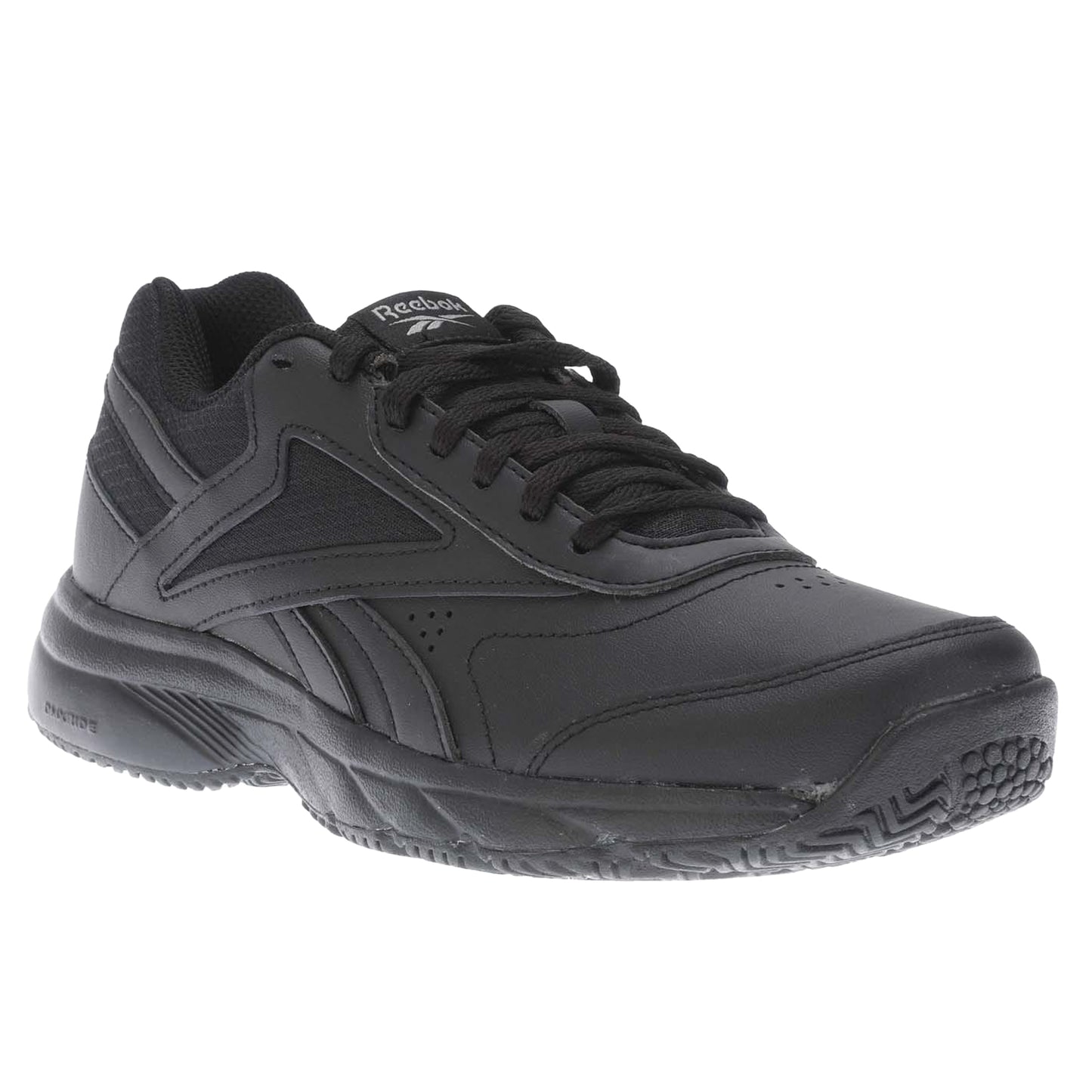 Black - Front - Reebok Womens-Ladies Work N Cushion 4.0 Leather Walking Trainers