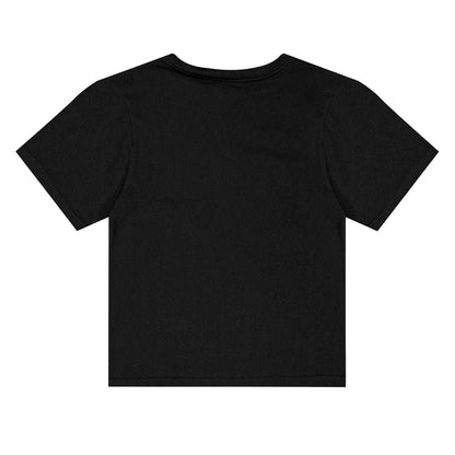 Black - Back - Palm Angels Childrens-Kids Logo Regular T-Shirt