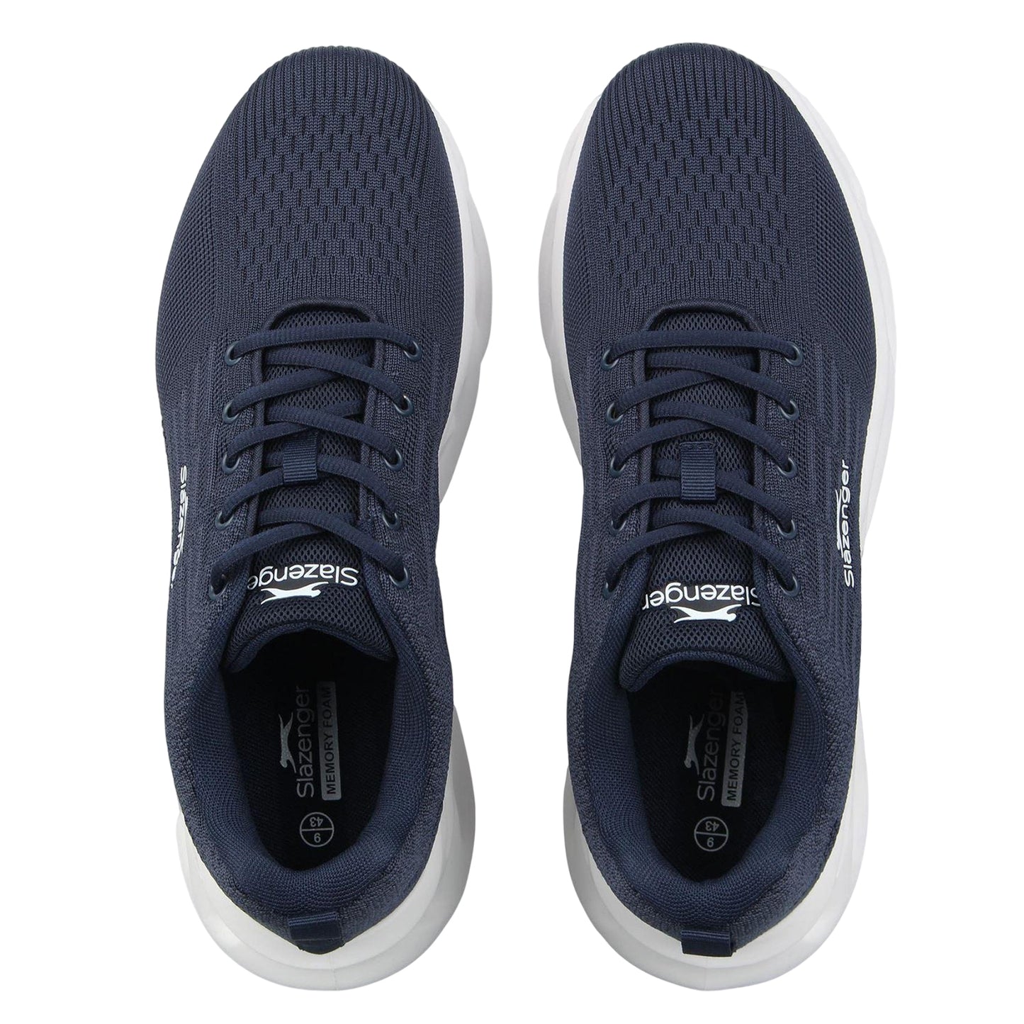 Navy - Side - Slazenger Mens Cameron Trainers