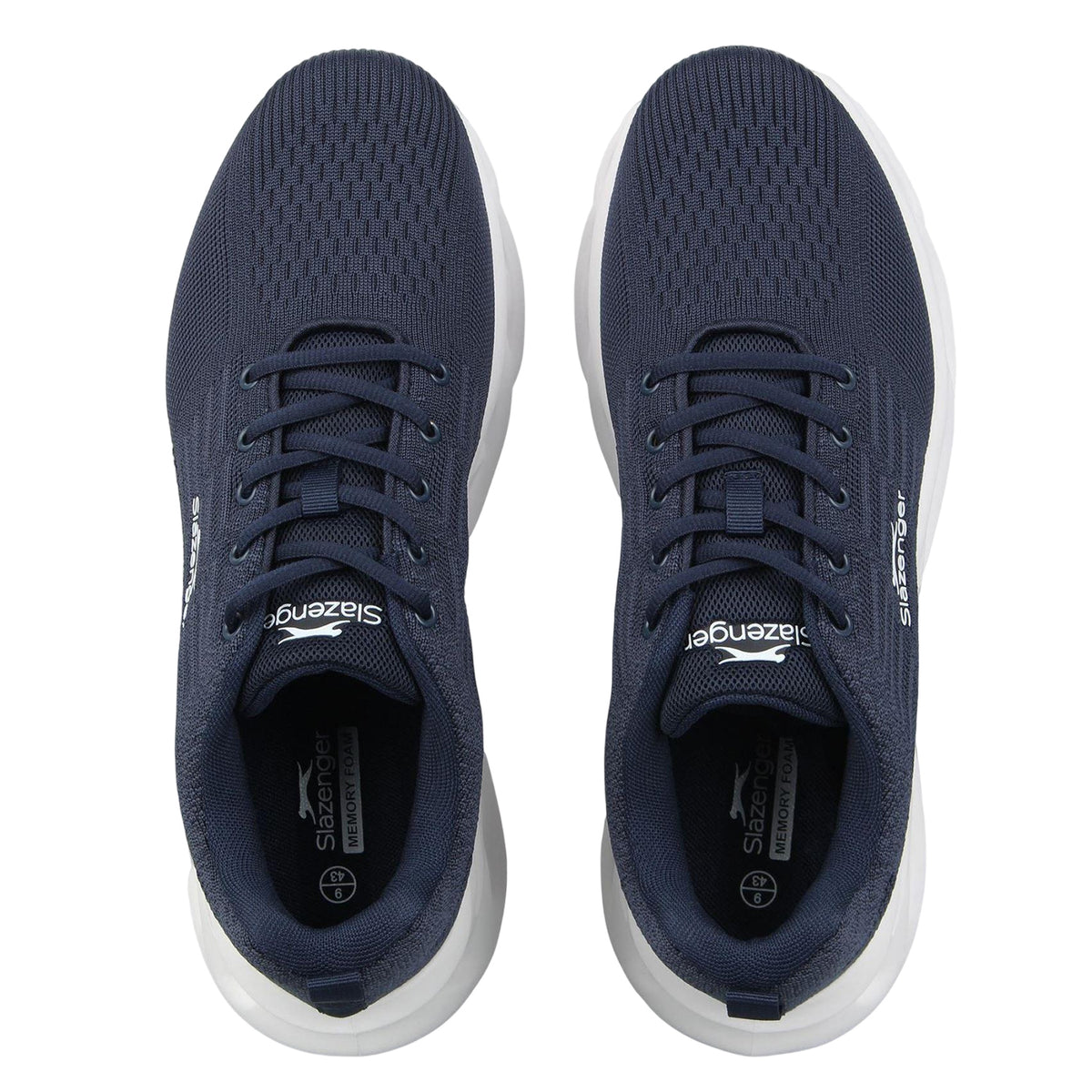 Navy - Side - Slazenger Mens Cameron Trainers