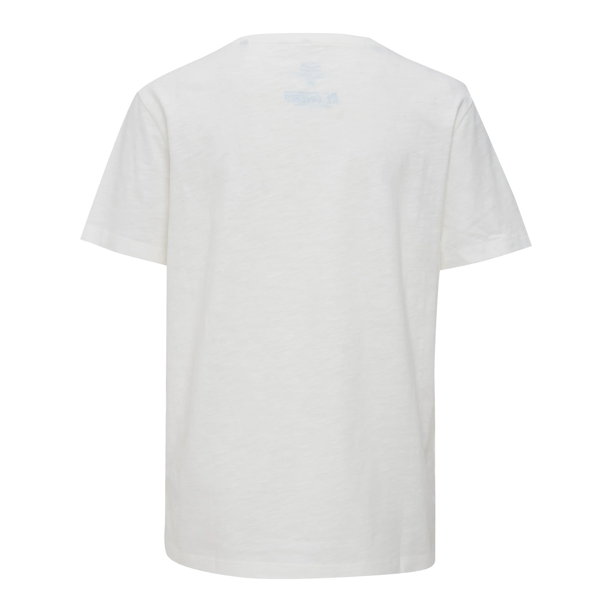 Off White - Back - X Womens-Ladies Contrast Crew Neck Regular T-Shirt