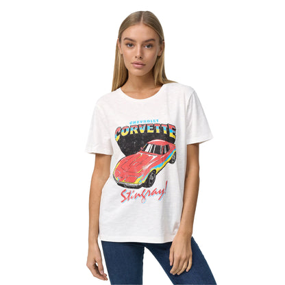 Off White - Side - X Womens-Ladies Contrast Crew Neck Regular T-Shirt