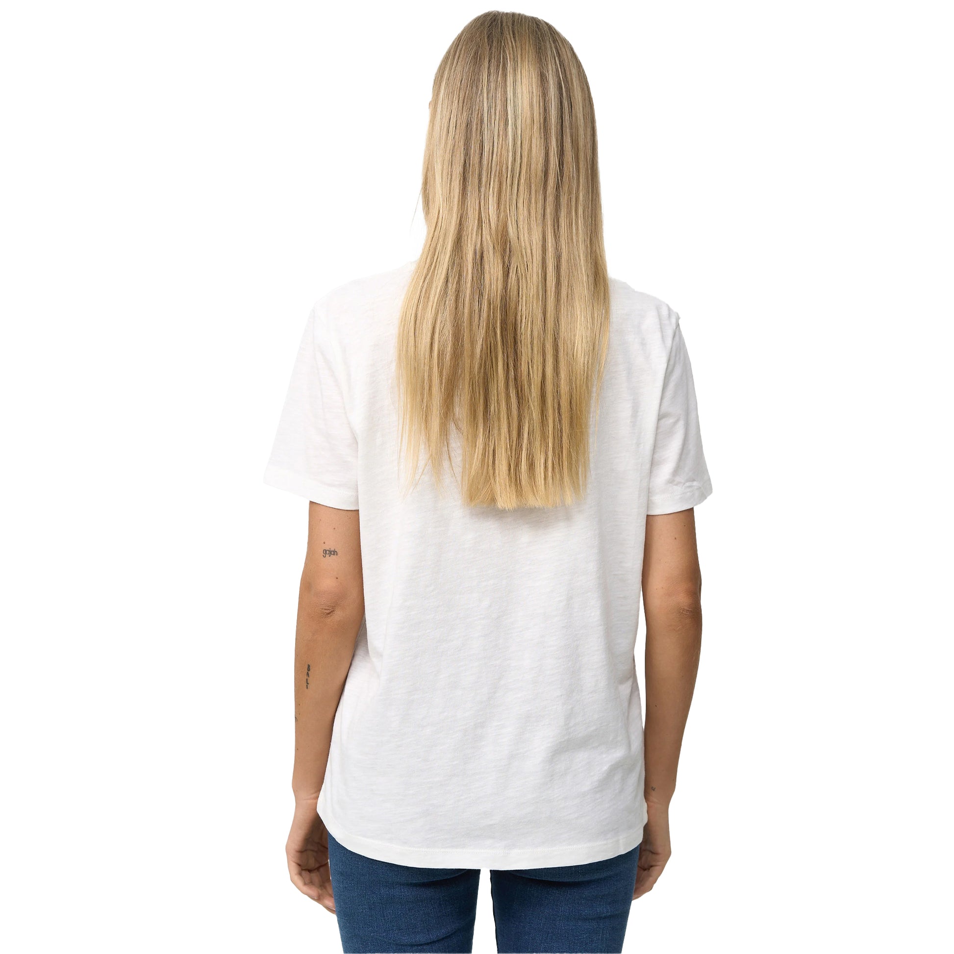Off White - Lifestyle - X Womens-Ladies Contrast Crew Neck Regular T-Shirt