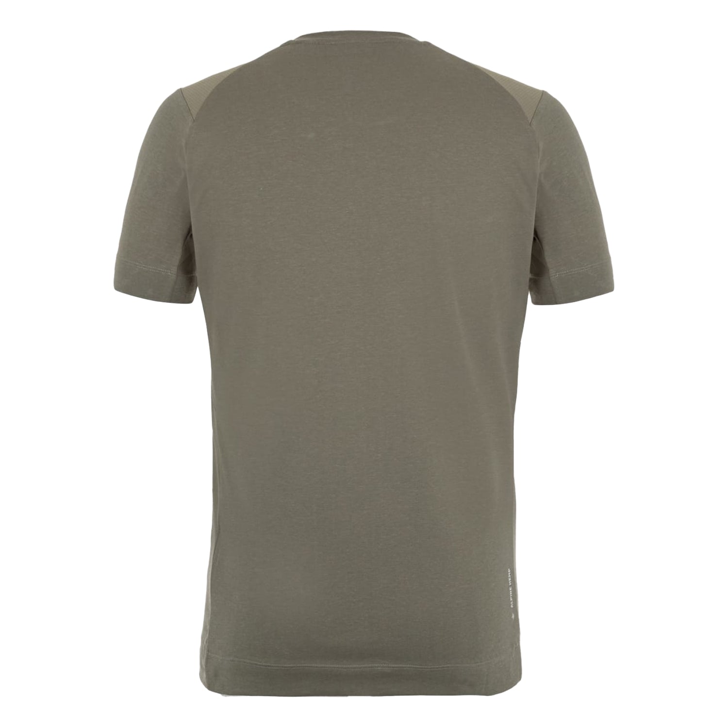 Grey - Back - Salewa Mens Crew Neck Regular T-Shirt