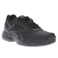 Black - Front - Reebok Womens-Ladies Work N Cushion 4.0 Leather Walking Trainers