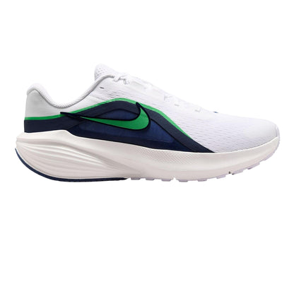 White-Navy-Green - Front - Nike Mens Downshifter 14 Trainers
