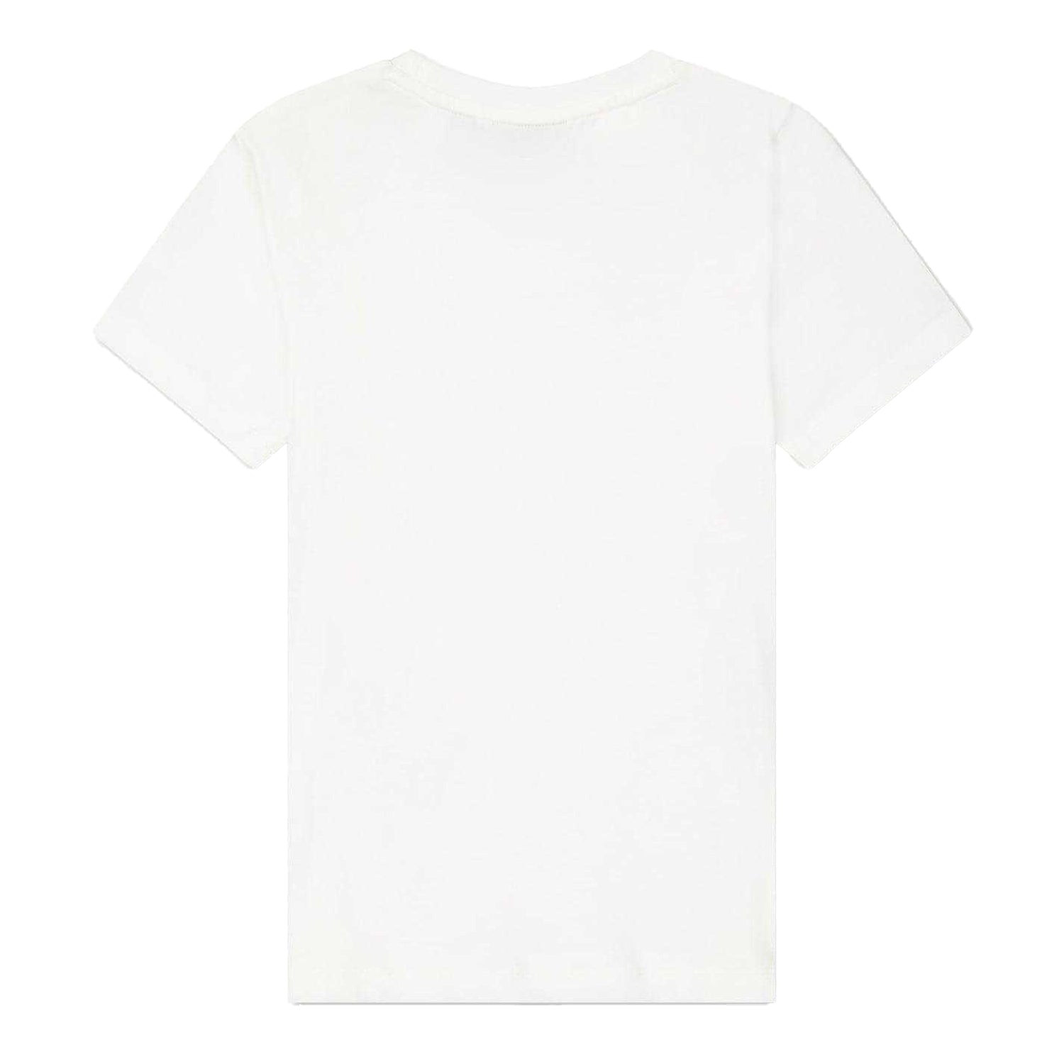 White - Back - Lyle & Scott Childrens-Kids Script Crew Neck T-Shirt