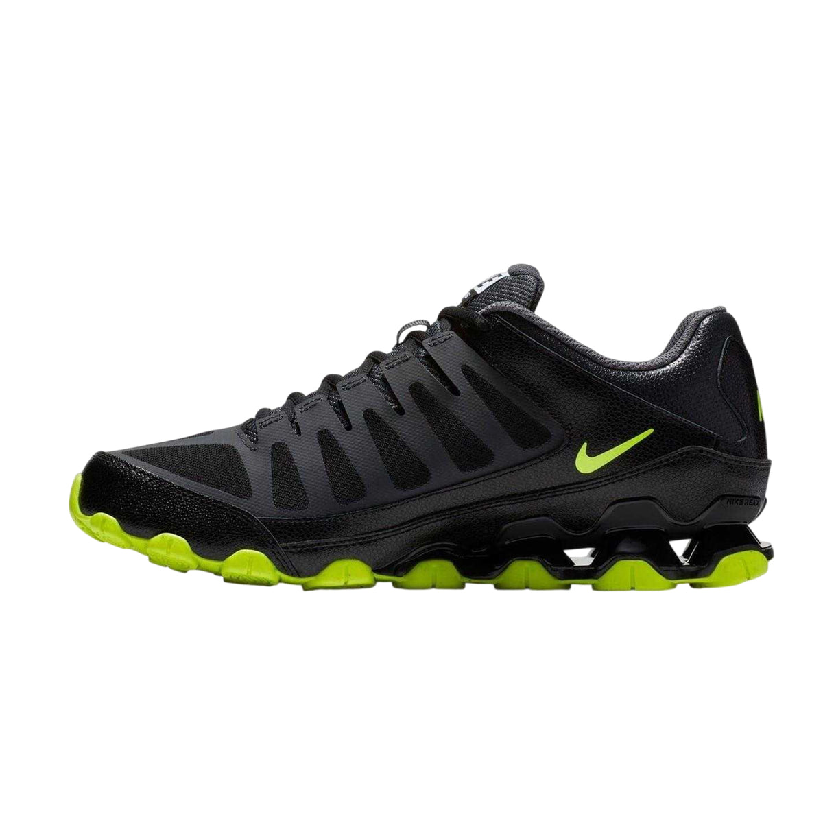 Black-Volt - Side - Nike Mens Reax 8 Tr Trainers