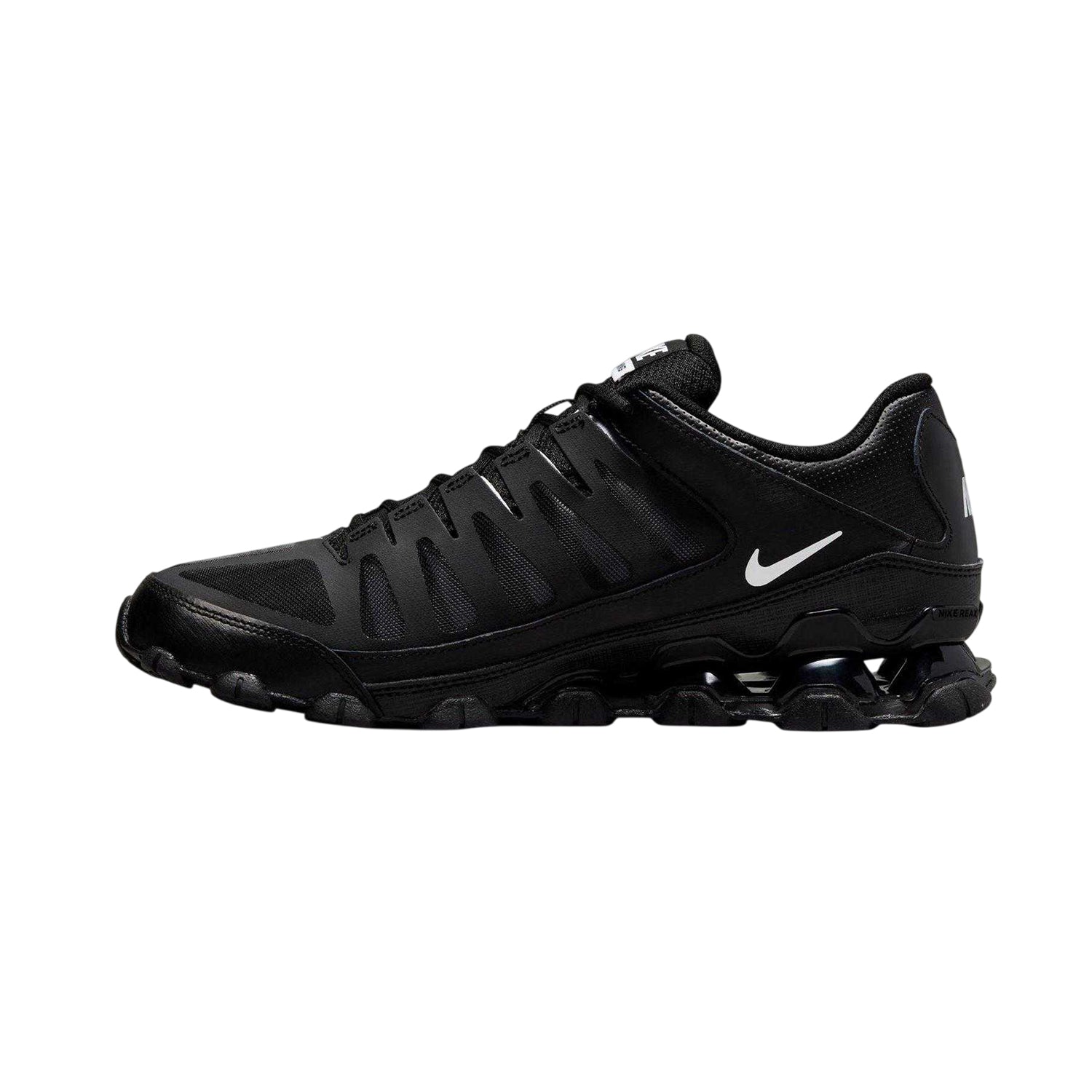 Black-White - Side - Nike Mens Reax 8 Tr Trainers