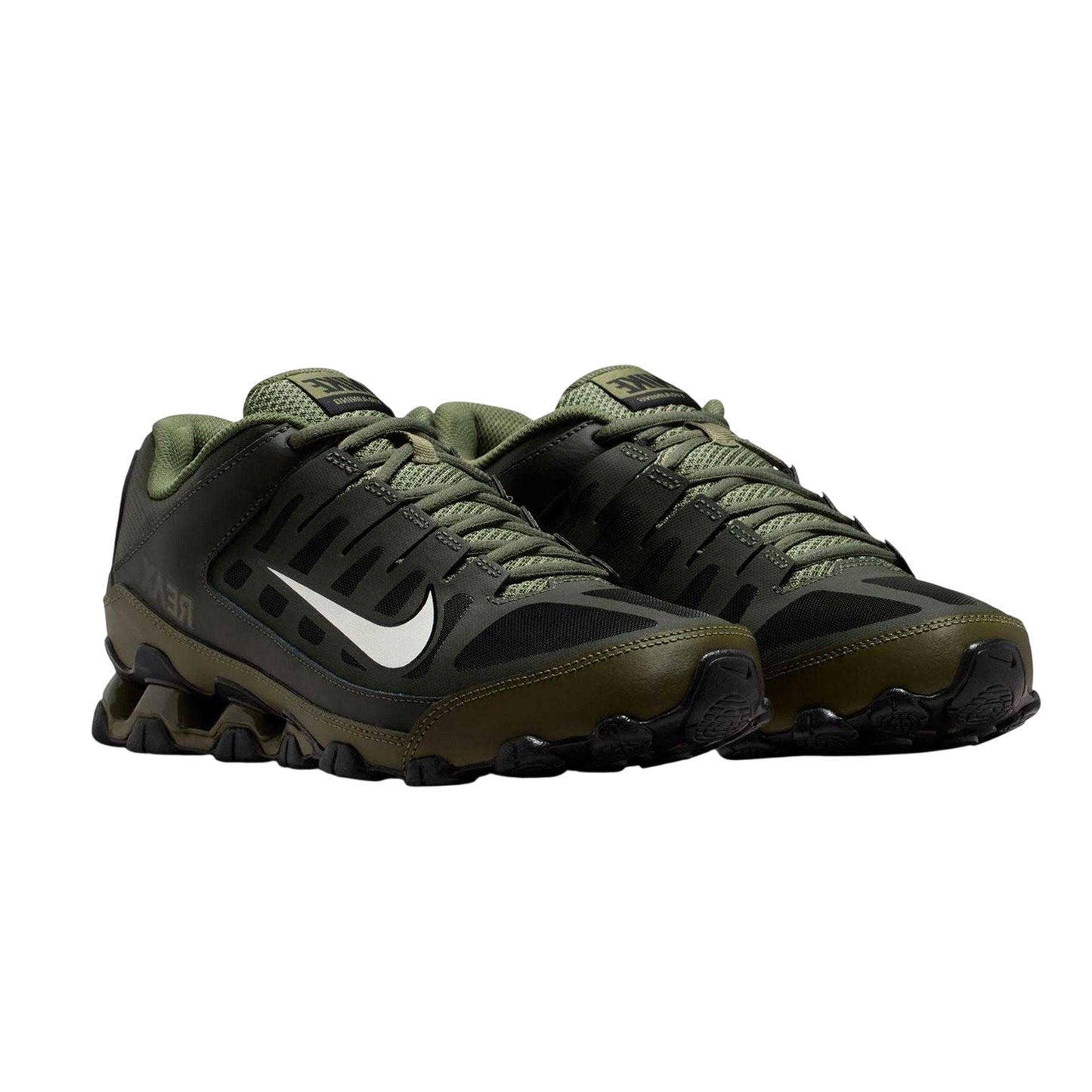 Olive-Black - Front - Nike Mens Reax 8 Tr Trainers