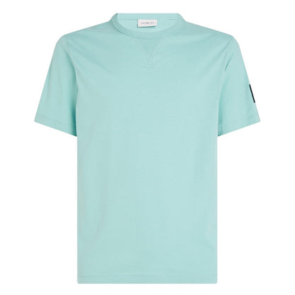 Fresh Mint - Front - Calvin Klein Mens Badge Crew Neck Regular T-Shirt