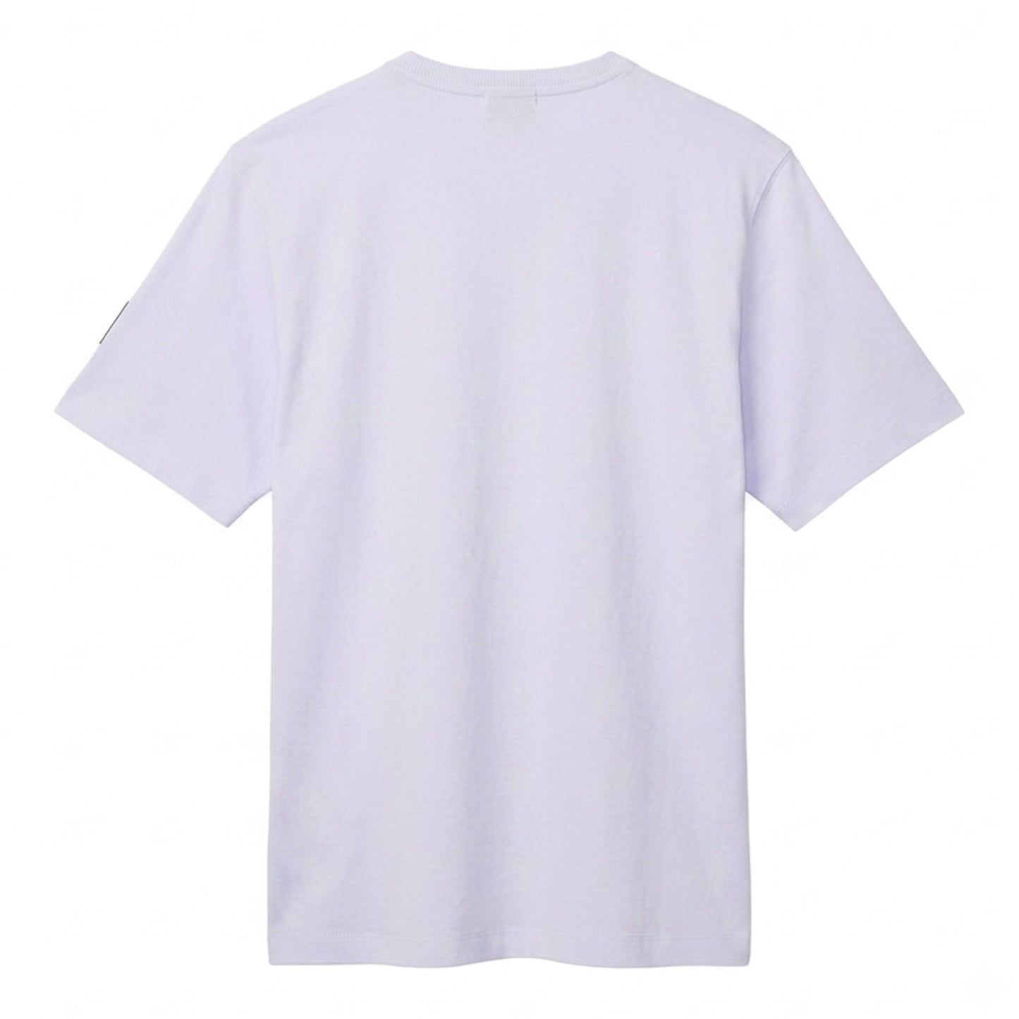 Lilac - Back - Calvin Klein Mens Badge Crew Neck Regular T-Shirt