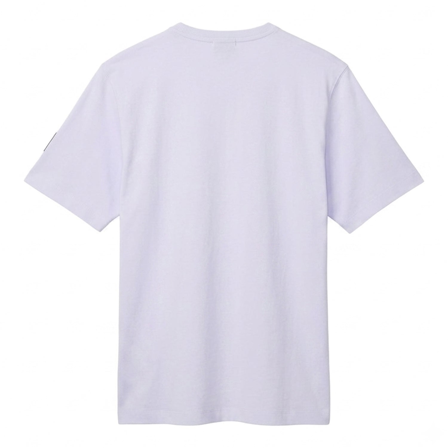 Lilac - Back - Calvin Klein Mens Badge Crew Neck Regular T-Shirt