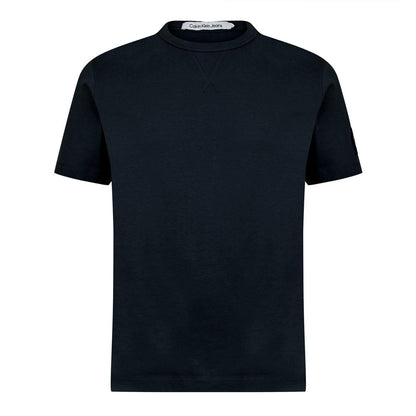 Night Sky - Front - Calvin Klein Mens Badge Crew Neck Regular T-Shirt