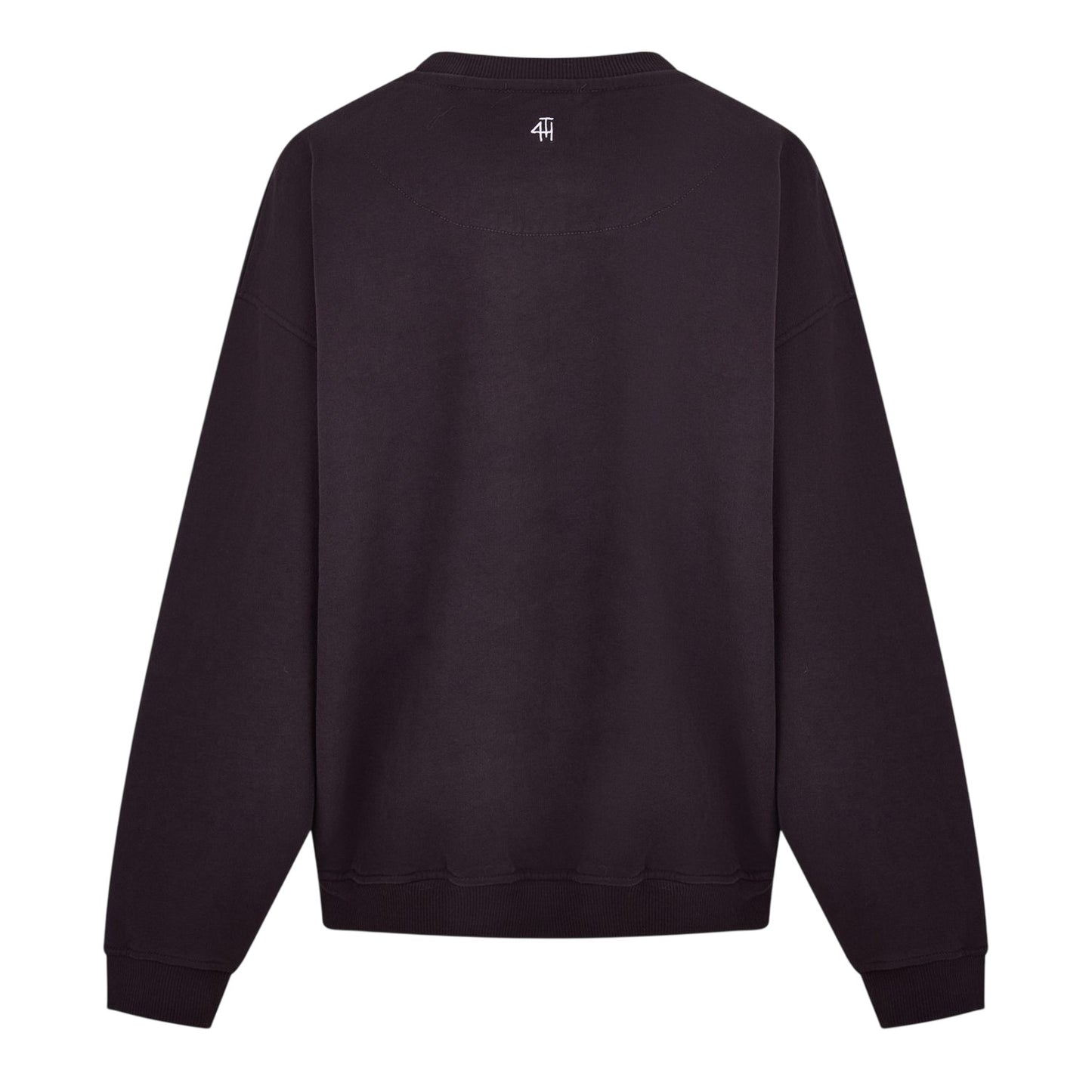 Chocolate - Back - 4th & Reckless Womens-Ladies Leon Arched Logo Sweatshirt