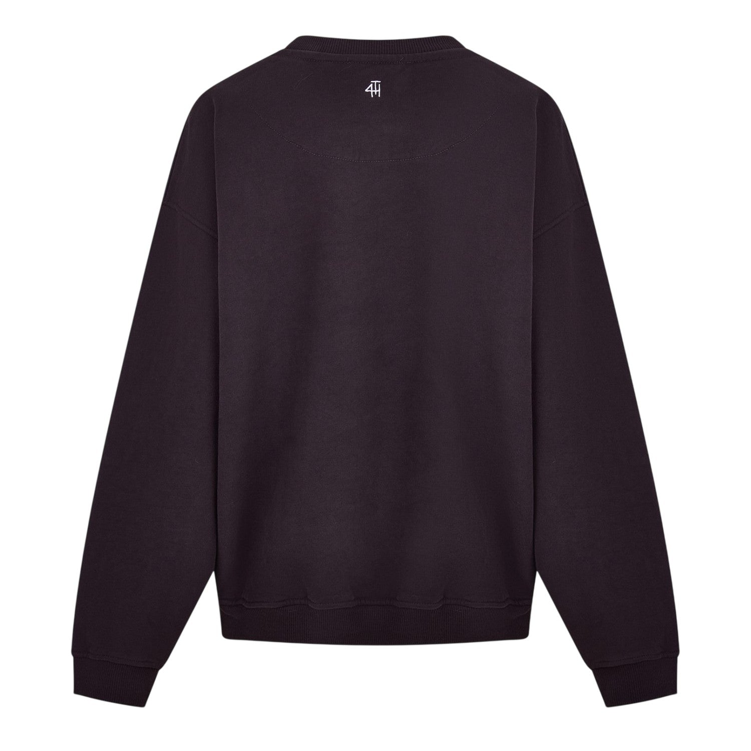 Chocolate - Back - 4th & Reckless Womens-Ladies Leon Arched Logo Sweatshirt
