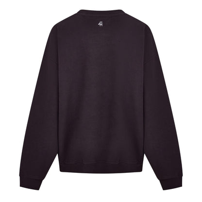 Chocolate - Back - 4th & Reckless Womens-Ladies Leon Arched Logo Sweatshirt