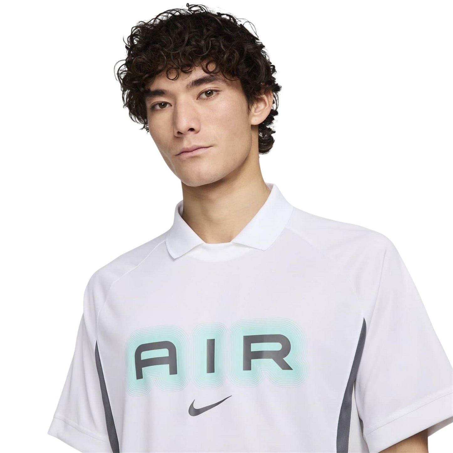 Navy-Khaki-White - Side - Nike Mens Air Regular Polo Shirt