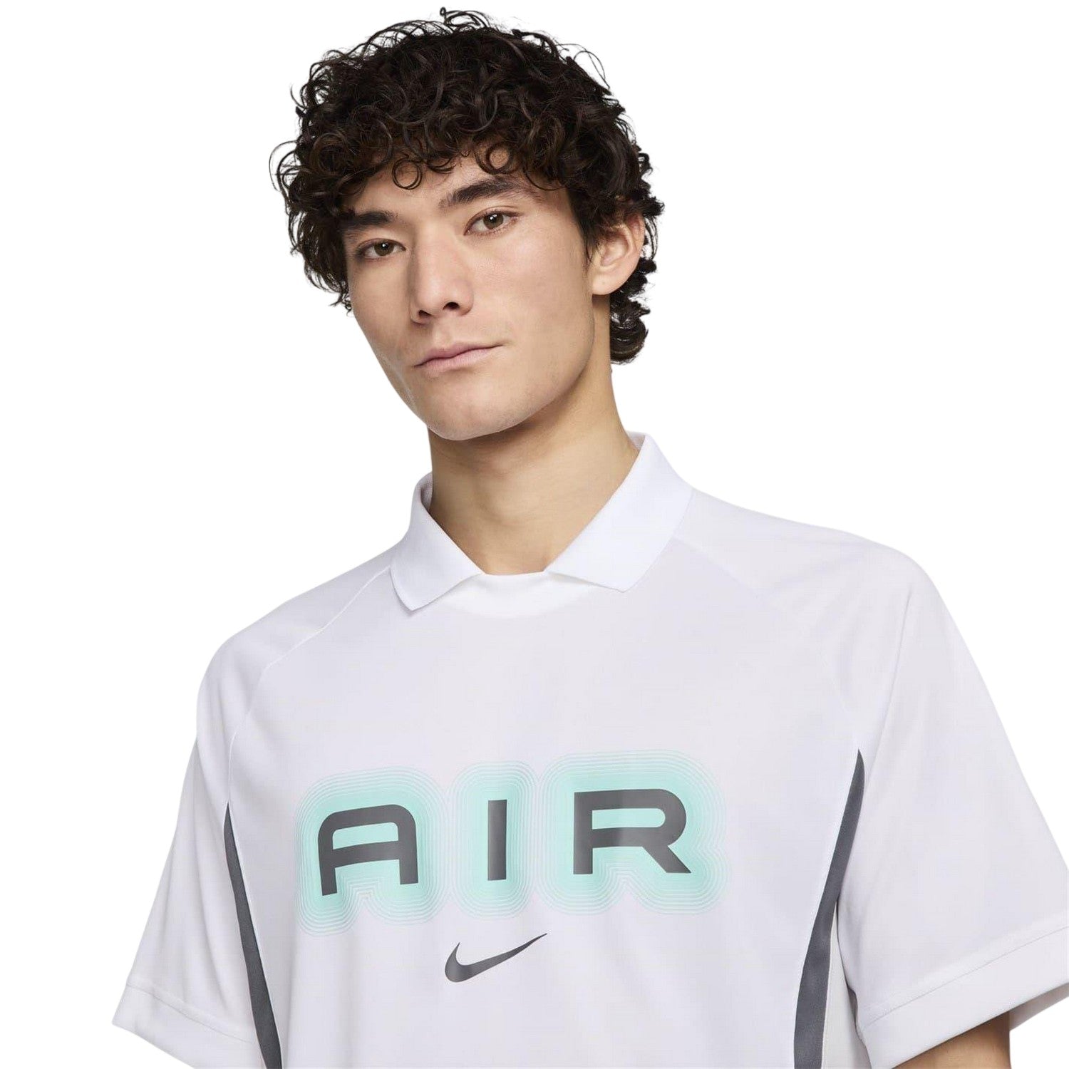 Navy-Khaki-White - Side - Nike Mens Air Regular Polo Shirt
