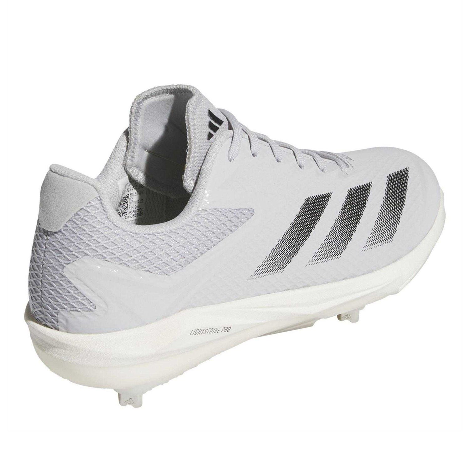 Light Grey - Back - Adidas Mens Adizero Electric Baseball Shoes