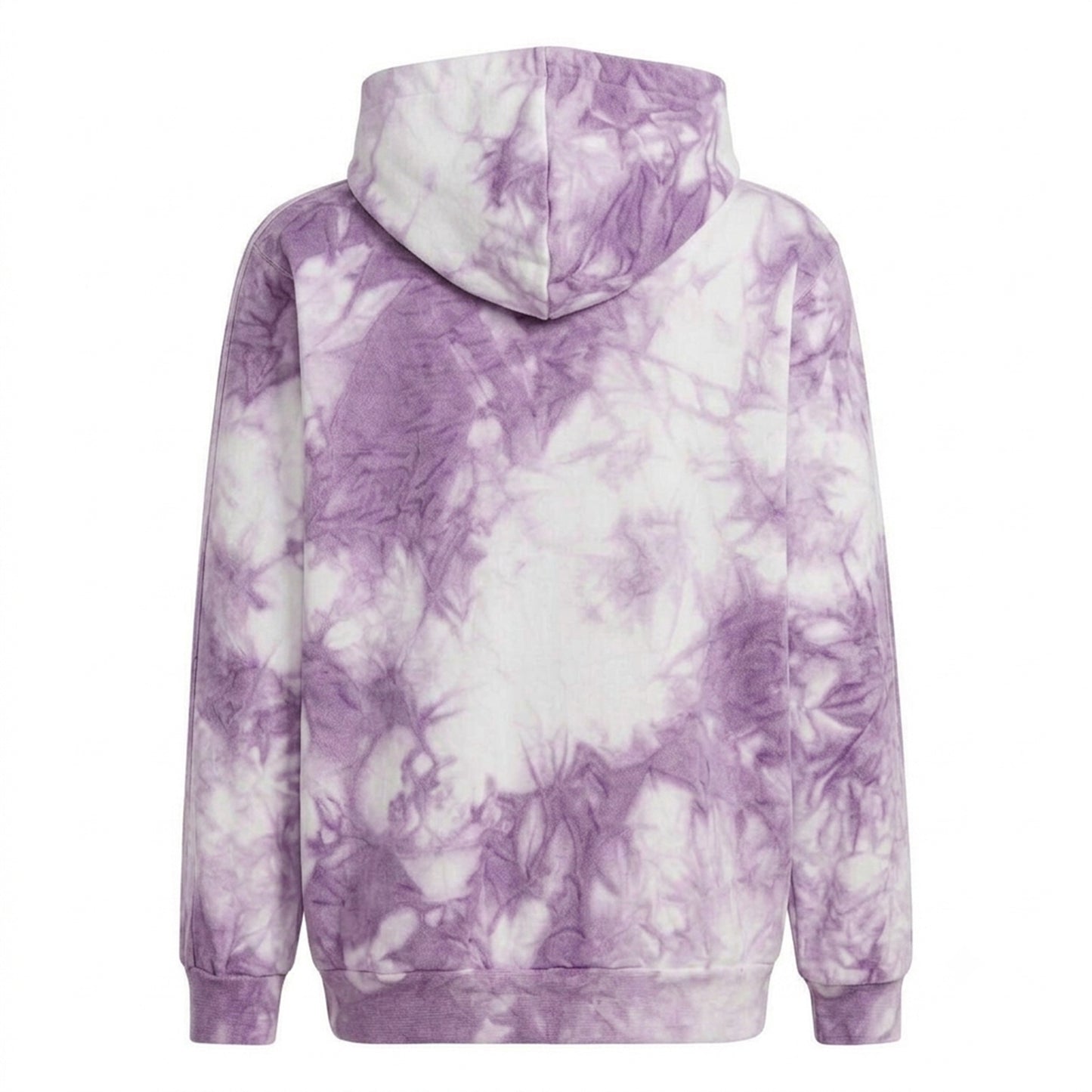 Purple-White - Back - Adidas Childrens-Kids All SZN Tie Dye Hoodie