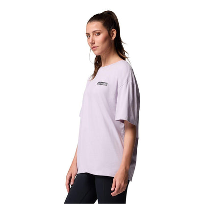 Lavender - Pack Shot - Columbia Womens-Ladies Back Print Oversized Boyfriend T-Shirt