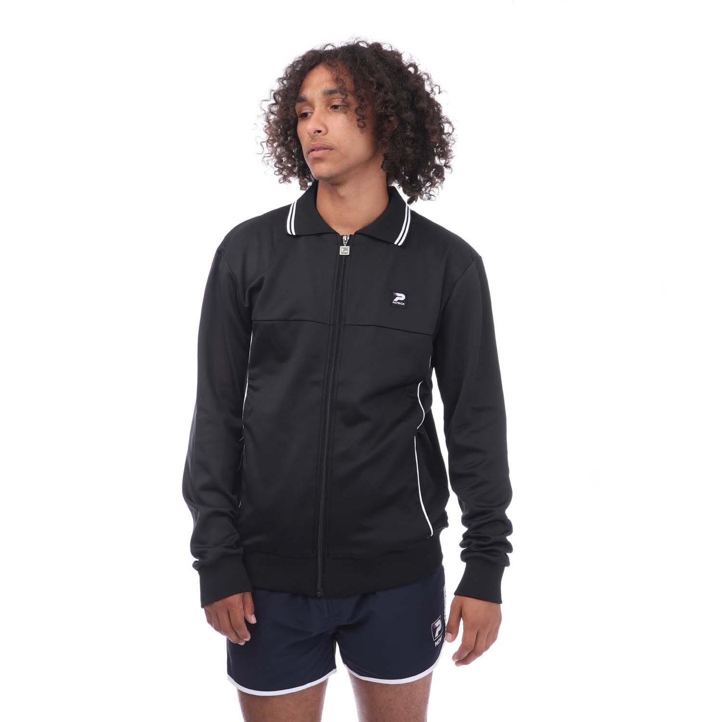 Black - Front - Patrick Mens Reims Track Top
