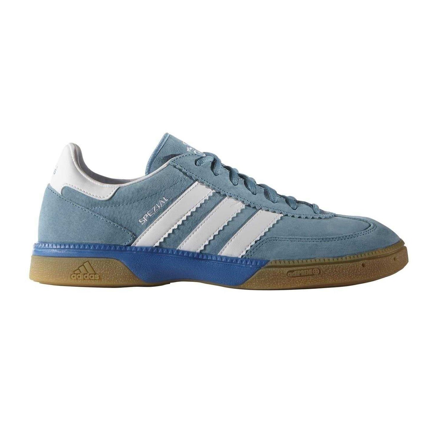 Blue-White - Front - Adidas Unisex Adult Spezial 3 Stripes Suede Trainers