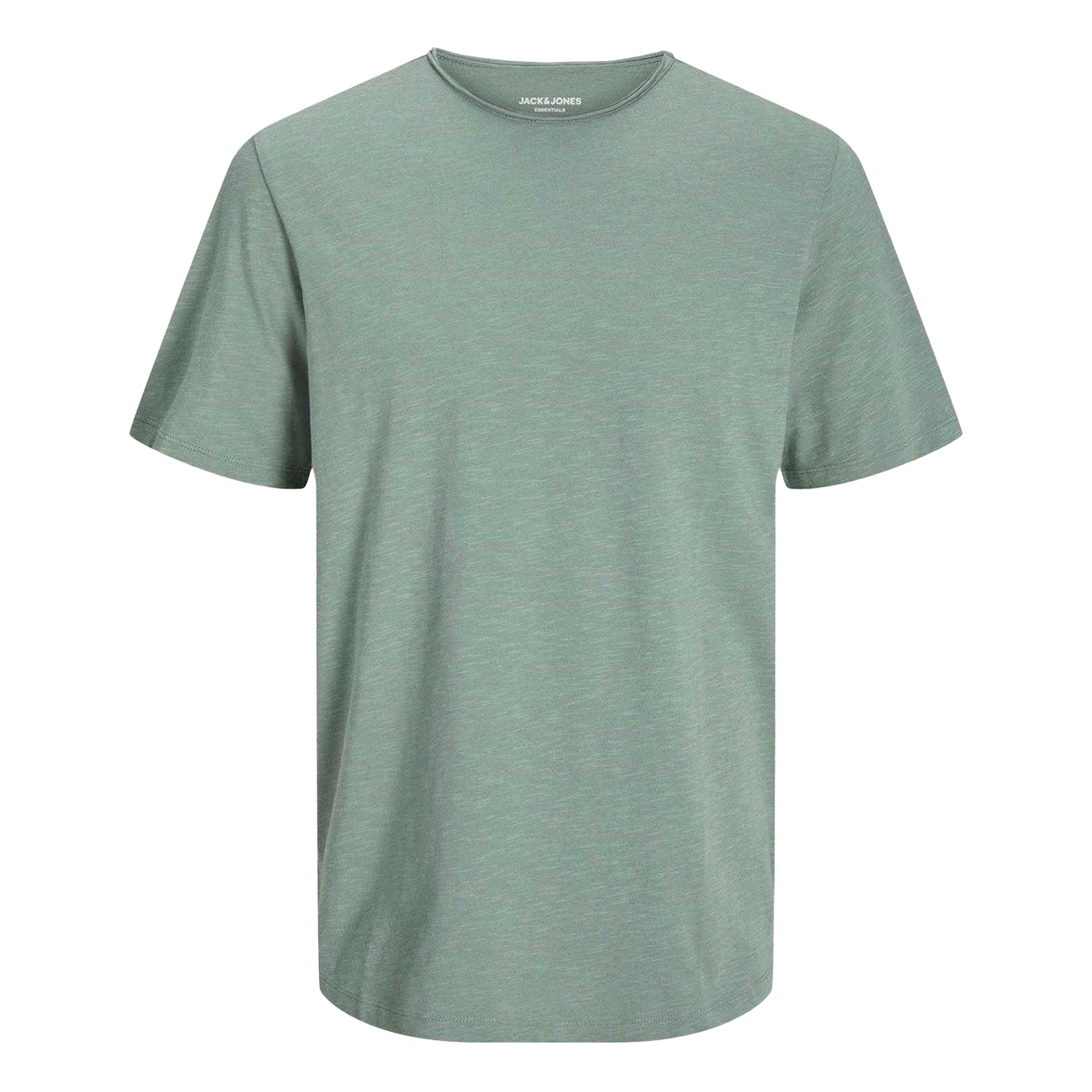 Iceberg Green - Front - Jack And Jones Mens Slub T-Shirt