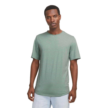 Iceberg Green - Side - Jack And Jones Mens Slub T-Shirt