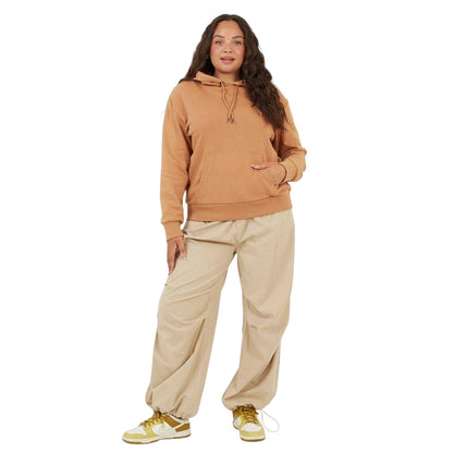 Camel - Lifestyle - Brave Soul Womens-Ladies Plain Long-Sleeved Hoodie